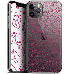 Beschermhoes voor Apple iPhone 11 Pro, Ultra Slim Love Doodle