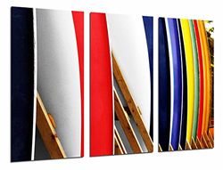 Fotoposter surfplank kleuren surf surf sport totale grootte 97 x 62 cm XXL