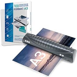 Texet A78211-29V - Plastificatrice Pro con 100 fogli A3, colore: Nero