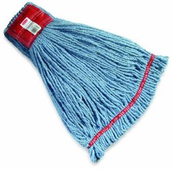 Rubbermaid web Foot Shrinkless Wet mop, 12,7 cm, colore: Blu, L, blue, 1