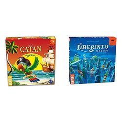 Devir Packs- Catan Junior, Juego de Mesa Infantil, Juego de Mesa 6 años, Juego de Mesa Familiar (BGCATJU) + El Laberinto Mágico, Juego de Mesa con Amigos, Juego de Mesa 6 años (BGLAB)