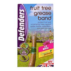 Defenders STV436 Bande de graisse pour arbres fruitiers, 1,75 m x 10 cm (protection des insectes, système sans poison, convient au jardinage biologique, efficacité jusqu’à 2 mois)