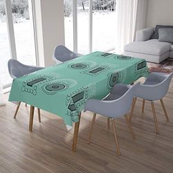 Le Jardin du Lin Kitchen Decoration, Tablecloth, 140 cm x 200 cm, Designed and Manufactured in Turkey