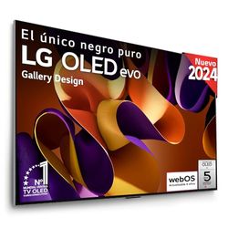 LG OLED83G45LW, 83", OLED EVO* 4K, Serie G4, Smart TV, WebOS24, Procesador a11, Dolby Vision, Dolby Atmos, webOS 24, 3840X2160,TV Gaming, 144 Hz, Integración Pared, Negro