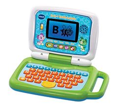 VTech 80-600904 2-in-1 laptop met aanraakscherm, groen (Duitstalig)