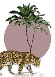 Komar Quadro da parete Botanical Garden Jaguar – Dimensioni: 50 x 70 cm – Poster stampa artistica decorazione soggiorno camera da letto