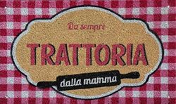 Gift Company Felpudo Trattoria Dalla Madre, Coco y PVC, Multicolor, 75 x 1.5 x 45 cm