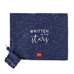 Legami - Paño de Limpieza de Lentes y Pantallas con Funda, para Lentes cristalinas, también Apto para Smartphones, tabletas, PC y cámaras, 19 x 15 cm (Abierto), Tema Stars