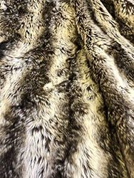 Super Luxury Faux Fur Fabric Material Light Chinchilla, 1Mtr 150cm x 100cm