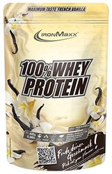 IronMaxx 100% Whey Protein 400g - Vanille Sachet de | Protéine de lactosérum soluble dans l'eau, réduite en sucre | de nombreuses saveurs différentes