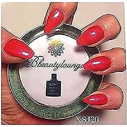 Bluesky Smalto Per Unghie Gel, Rosso Luccichio, Xsj20, Rosso, Neon, Luccichio (Per Lampade Uv E Led) - 10 Ml