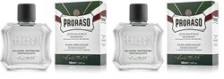 Proraso After Shave Bálsamo, 100 ml, bálsamo barba con aceite de eucalipto y mentol, tónico facial refrescante y tonificante sin alcohol, verde (Paquete de 2)