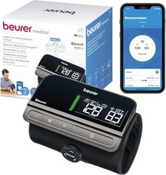 Beurer BM 81 easyLock bloeddrukmeter voor de bovenarm, klinisch gevalideerd, manchet met eenvoudige draaisluiting, zonder slangen of kabels, zachte en snelle meting, met app-verbinding