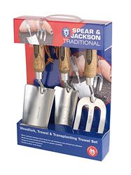 Spear & Jackson TRAD3PS - Set regalo di 3 utensili da giardinaggio tradizionali in acciaio inox