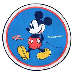 CERDÁ LIFE'S LITTLE MOMENTS 2200003994 handdoek, rond, Mickey, polyester, blauw, 130 x 130 cm