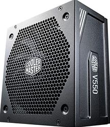 Cooler Master V550 Gold V2 Bloc d'Alimentation, Prise EU - 550W, 80 Plus Gold, Modulaire, Alimentation PC ATX, Ventilateur FDB 135mm, Mode Semi-Passif, Garantie 10 ans, Câbles 16AWG PCI-e - Noir