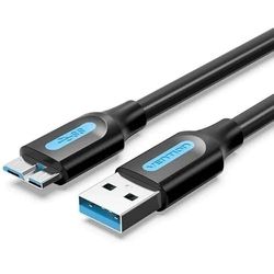 Watio Wave Câble USB 3.0 vers micro USB, 0,25 m, noir, haute vitesse, matériau durable, idéal pour charger et transférer des données