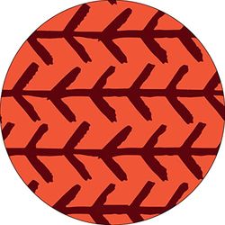 Bonateks, Round Digital Printed Mouse Pad, Non-Slip Base, for Office and Home, Diameter:22cm