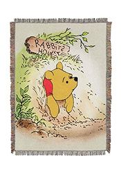 Disney Throw Blanket, Polyester, Vintage Pooh, 48" x 60"