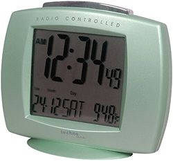 Technoline WT 189 Dcf-77 - Relógio de mesa por rádio controlo com opção de configuração manual, cor preta