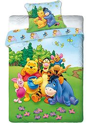 Unbekannt Faro Parure de lit Winnie l'ourson de Coussin 70 x 80/160 x 200, Chambre d'enfant, 02, Coton, Plus de Couleurs, 200 x 160 cm