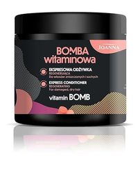 JOANNA Vitamine Bombe Express Après-shampoing pour cheveux secs et abîmés 500 g – Après-shampoing réparateur, nourrissant et hydratant
