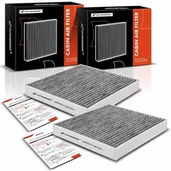 A-Premium 2-PC Cabin Air Filter with Activated Carbon Compatible with Hyundai Elantra, Elantra N, Sonata, Santa Fe, Tucson, Kona, Ioniq 5, Santa Cruz & Kia Sorento, Sportage, Niro, K5 & Genesis GV60