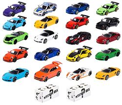 Majorette 212058601, Majorette Porsche Discovery Bilset med 20 + 2 Bilar, Majorette 20 pack Porsche Småbilar + 2 Special Bilar i Metall med Frihjul, 1:64, 7,5 cm, Från 3 år