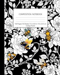 Composition Notebook College Ruled Vintage Botanical Illustration: Aesthetic Journal For School, College, University, Office or Work