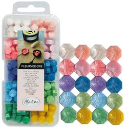 Aladine - Caja de cera de 10 colores brillantes