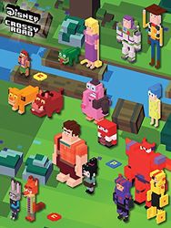 Crossy Road Game World Canvas tryck, flerfärgad, 60 x 80 cm