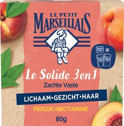 Le Petit Marseillais 3 w 1 Nektarynowa brzoskwinia, 1 sztuka x 80g