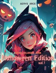 Anime Coloring Book: Halloween Edition I : Manga Art & Anime Adult Coloring