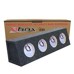 Bbox Pro Audio Tuned 4 Way 6.5 Wedge Shape Car Speaker Boxes & Enclosures - Speaker Box for Great Sound Quality for Home & Vehicle - Push and Insert Speaker Terminals - Four way 6.5 Speaker Boxes