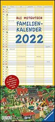 Ali Mitgutsch Familienkalender 2022 – Wandkalender – Familienplaner mit 5 Spalten – Format 22 x 49,5 cm: Mit Ferientabelle und Jahresübersicht 2023