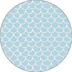 Bonateks, Ronde digitaal bedrukte muismat, antislip onderkant, voor kantoor en thuis, diameter: 22 cm