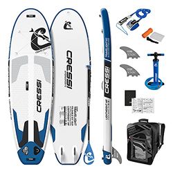 Cressi Unisex's Travelight Isup Set 9'2'' Ultralight All Round Inflatable SUP Made LWF Technology, White/Blue, One Size