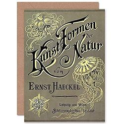 Artery8 Book Cover Kunstformen Der Natur Art In Nature Haeckel Fine Art Greeting Card Plus Envelope Blank Inside Livre Couverture Formes d'art de la nature La nature