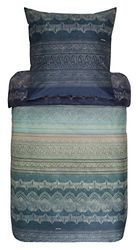 Bassetti BRUNELLESCHI 9296099 - Juego de Cama y Funda de Almohada (100% satén de algodón V4, 155 x 220 cm y 1 Funda de Almohada de 80 x 80 cm), Color Verde