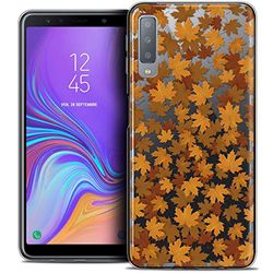 Caseink fodral för Samsung Galaxy A7 (2018) A750 (6) fodral [kristallgel HD mönster kollektion höst 16 lövdesign - mjuk - ultratunn - tryckt i Frankrike]