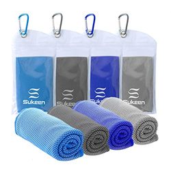 Sukeen Asciugamano rinfrescante per collo, asciugamano fresco in microfibra, morbido e traspirante, per yoga, golf, palestra, campeggio, corsa, allenamento e altre attività