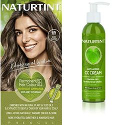 Naturtint Permanent Hair Colour 6N Dark Blonde plus CC CREAM bundle