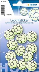 Herma reflectorstickers permanent hechtend, 5 lichtgevende stickers per verpakking Motief voetballen