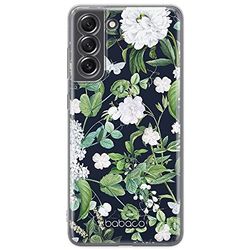 ERT GROUP mobiltelefonfodral för Samsung S21 FE originalt och officiellt licensierat Babaco mönster Flowers 034 optimalt anpassad till formen på mobiltelefonen, fodral tillverkad av TPU-plast