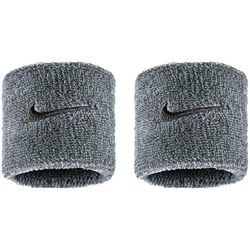 Nike Swoosh Classic WR - Muñequera Unisex, Color Gris/Negro, Talla única