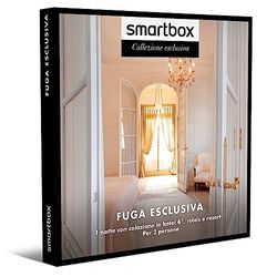 smartbox - Cofanetto Regalo per Uomo o Donna - Fuga Esclusiva - Idee Regalo Originale - 1 Notte in Hotel 4*, Relais e Resort per 2 Persone