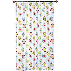 MSV 140123 Rideau de Douche Polyester + Plastique Multicolore 180 x 200 x 0,1 cm - 12 anneaux inclus
