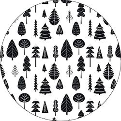 Bonateks, Round Digital Printed Mouse Pad, Non-Slip Base, for Office and Home, Diameter:22cm