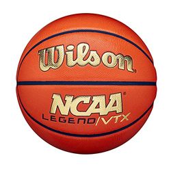Wilson NCAA Legend Vtx, Basketball Unisex-Adult, Arancione/Oro, 7
