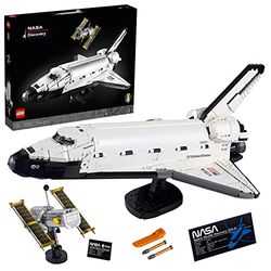 LEGO 10283 Icons La navette spatiale Discovery de la NASA, Cadeau pour adulte, Collection LEGO fusée